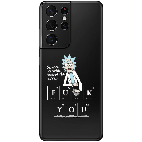 Samsung S21 Ultra Rick Scince is wise Transparent Silicone TPU Θήκη