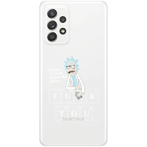 Samsung A53 Rick Scince is wise Transparent Silicone TPU Θήκη