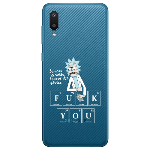 Samsung A02 Rick Scince is wise Transparent Silicone TPU Θήκη