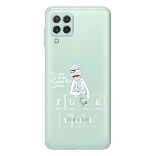 Samsung A22 4G Rick Scince is wise Transparent Silicone TPU Θήκη