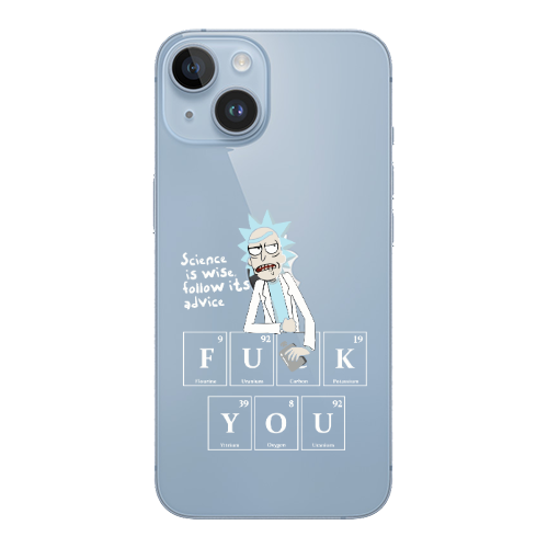 Apple iPhone 14 Plus Rick Scince is wise Transparent Silicone TPU Θήκη