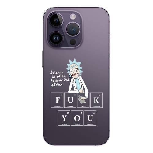 Apple iPhone 14 Pro  Rick Scince is wise Transparent Silicone TPU Θήκη
