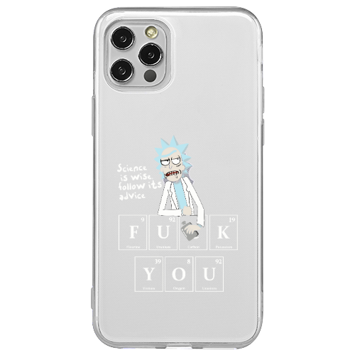 Apple iPhone 12 Pro Rick Scince is wise Transparent Silicone TPU Θήκη