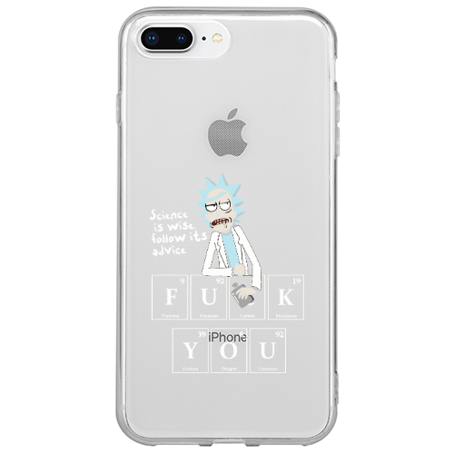 Apple iPhone 7 Plus Rick Scince is wise Transparent Silicone TPU Θήκη