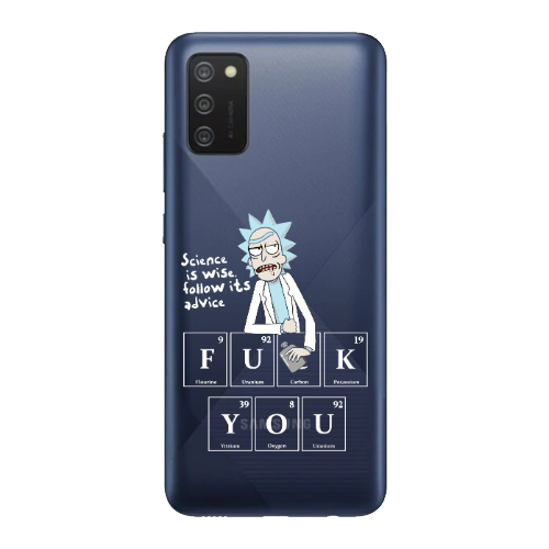 Samsung A03S Rick Scince is wise Transparent Silicone TPU Θήκη