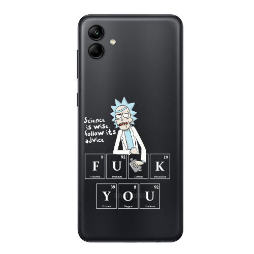 Samsung A04 Rick Scince is wise Transparent Silicone TPU Θήκη