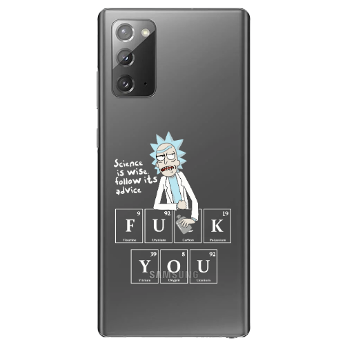 Samsung Note 20 Rick Scince is wise Transparent Silicone TPU Θήκη