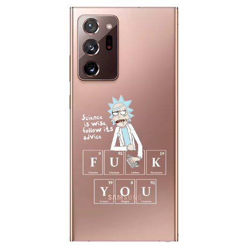 Samsung Note 20 Ultra Rick Scince is wise Transparent Silicone TPU Θήκη