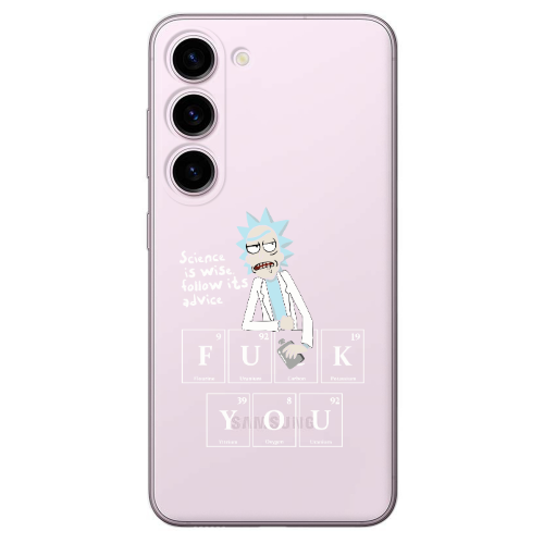 Samsung S23 Rick Scince is wise Transparent Silicone TPU Θήκη