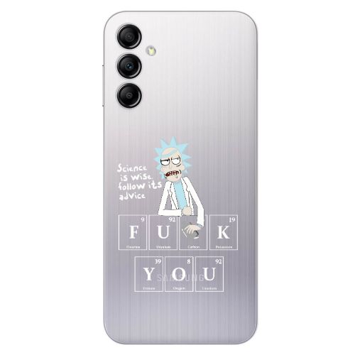 Samsung A24 Rick Scince is wise Transparent Silicone TPU Θήκη