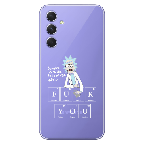 Samsung A54 Rick Scince is wise Transparent Silicone TPU Θήκη
