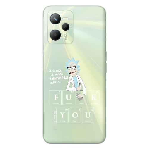 Realme C35 Rick Scince is wise Transparent Silicone TPU Θήκη