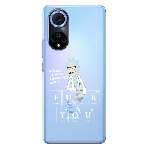 Huawei Nova 9 Rick Scince is wise Transparent Silicone TPU Θήκη