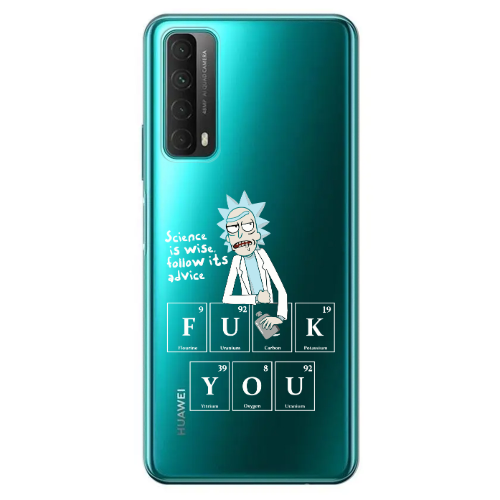 Huawei P Smart 2021 Rick Scince is wise Transparent Silicone TPU Θήκη