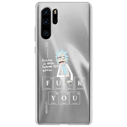 Huawei P30 Pro Rick Scince is wise Transparent Silicone TPU Θήκη