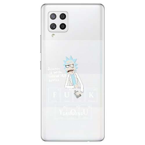 Samsung A42 5G Rick Scince is wise Transparent Silicone TPU Θήκη