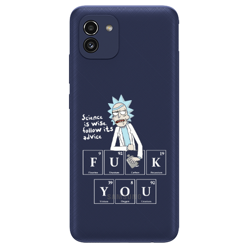 Samsung A03 Rick Scince is wise Transparent Silicone TPU Θήκη