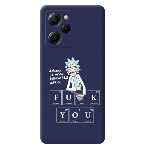 Xiaomi Poco X5 Pro Rick Scince is wise Dark blue Colored Silicone TPU Θήκη