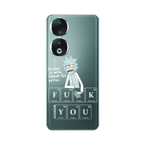 Honor 90 5G Rick Scince is wise Transparent Silicone TPU Θήκη