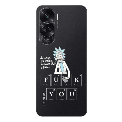 Honor 90 Lite 5G Rick Scince is wise Transparent Silicone TPU Θήκη