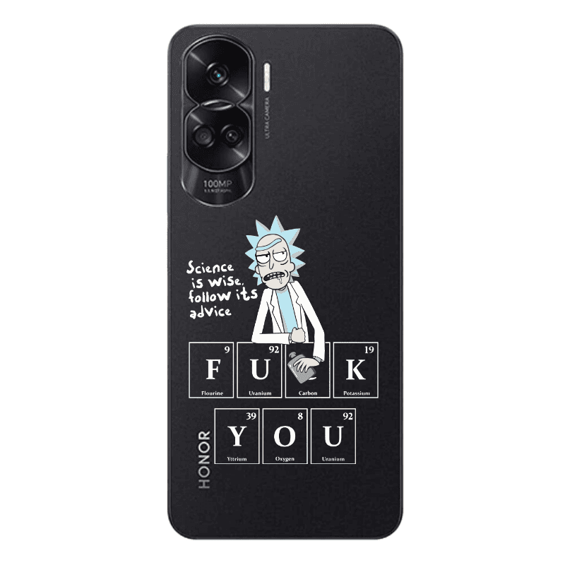 Honor 90 Lite 5G Rick Scince is wise Transparent Silicone TPU Θήκη