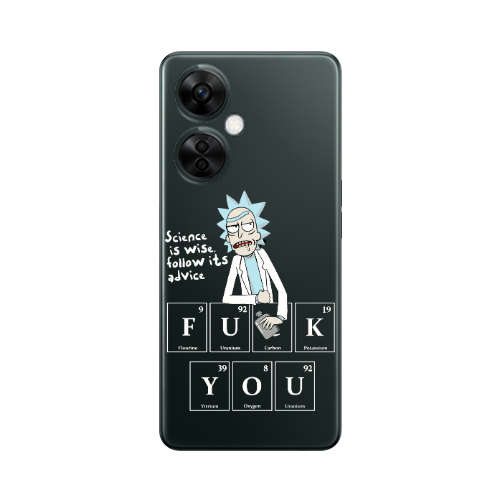Oneplus Nord CE 3 Lite 5G Rick Scince is wise Transparent Silicone TPU Θήκη