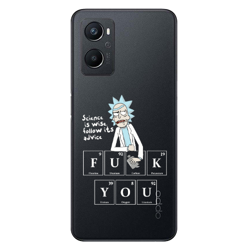 Oppo A 96 Rick Scince is wise Transparent Silicone TPU Θήκη