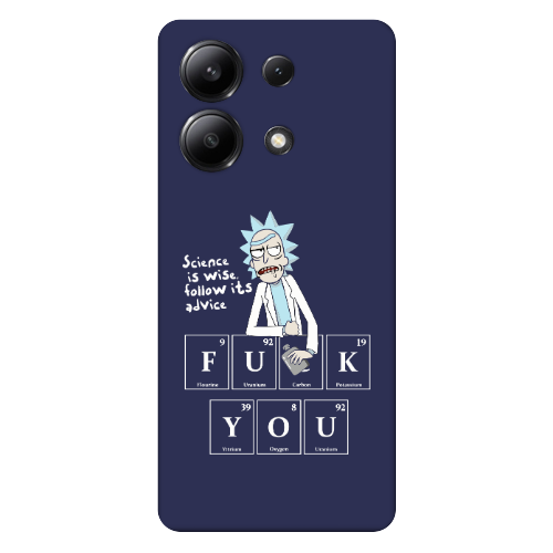 Xiaomi Redmi Note 13 4G Rick Scince is wise Dark blue Colored Silicone TPU Θήκη