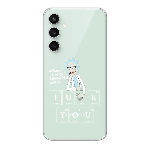 Samsung S24 Rick Scince is wise Transparent Silicone TPU Θήκη