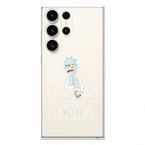 Samsung S24 Ultra Rick Scince is wise Transparent Silicone TPU Θήκη