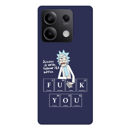 Xiaomi Redmi Note 13Pro 5G Rick Scince is wise Dark blue Colored Silicone TPU Θήκη