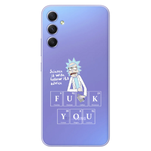 Samsung A16 Rick Scince is wise Transparent Silicone TPU Θήκη