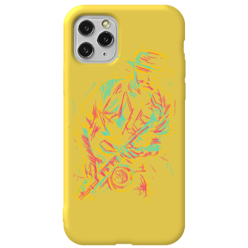 Apple iPhone 11 Pro Jazz Yellow Colored Silicone TPU Θήκη
