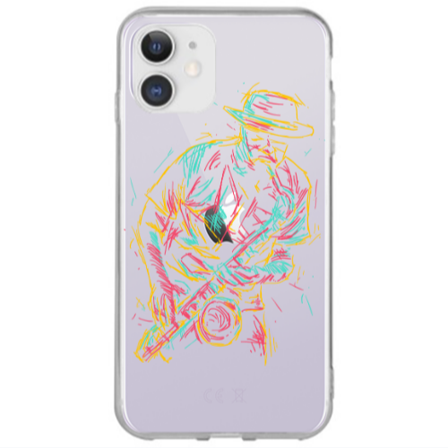 Apple iPhone 12 Jazz Transparent Silicone TPU Θήκη