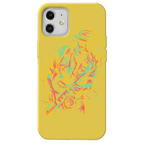 Apple iPhone 12 Jazz Yellow Colored Silicone TPU Θήκη
