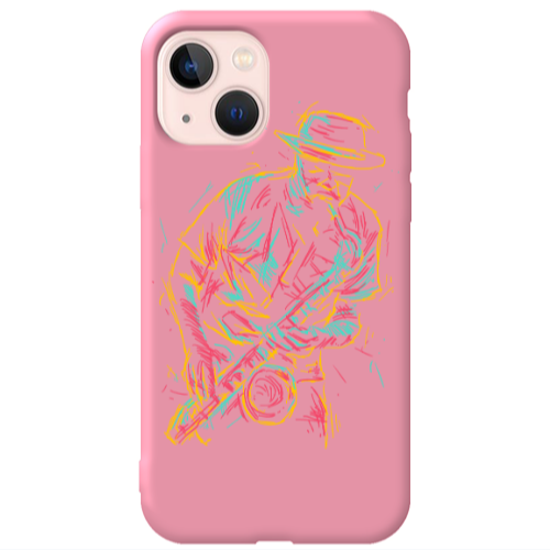 Apple iPhone 13 Jazz Pink Colored Silicone TPU Θήκη