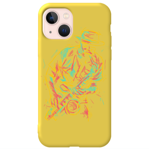 Apple iPhone 13 Jazz Yellow Colored Silicone TPU Θήκη