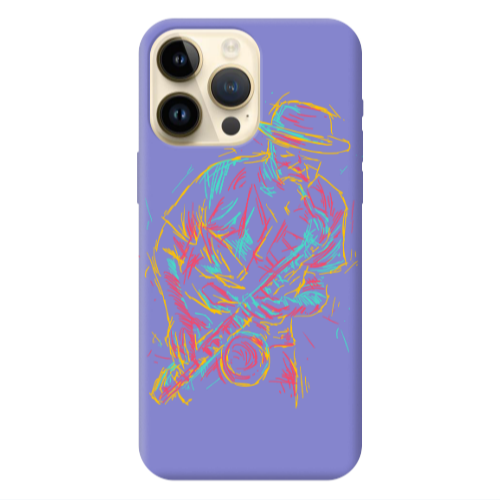 Apple iPhone 13 Pro Max Jazz Purple Colored Silicone TPU Θήκη