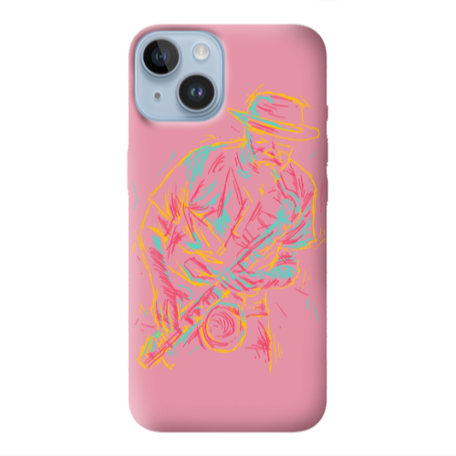 Apple iPhone 14  Jazz Pink Colored Silicone TPU Θήκη