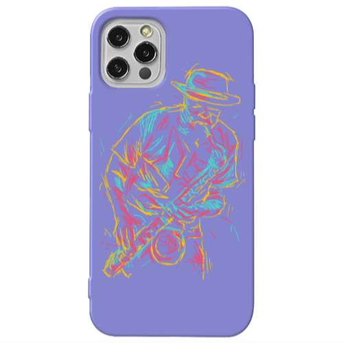 Apple iPhone 13 Pro Jazz Purple Colored Silicone TPU Θήκη