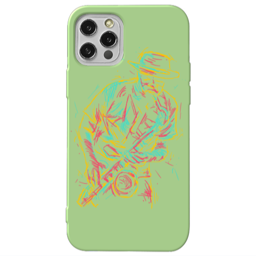 Apple iPhone 12 Pro Jazz Light Green Colored Silicone TPU Θήκη