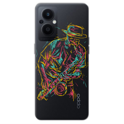 Oppo Reno 7 Lite Jazz Transparent Silicone TPU Θήκη