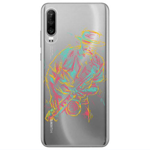 Huawei P30 Jazz Transparent Silicone TPU Θήκη