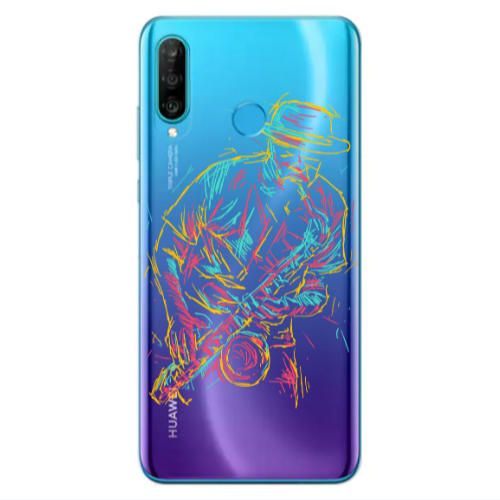 Huawei P30 Lite Jazz Transparent Silicone TPU Θήκη