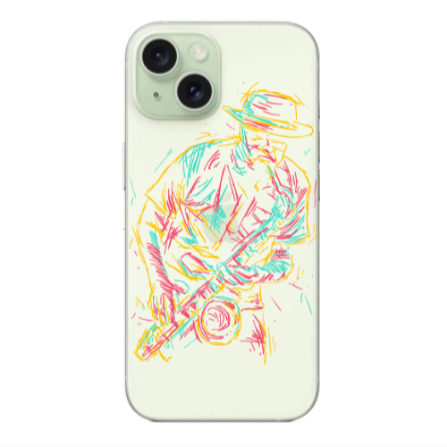 Apple iPhone 15 Jazz Transparent Silicone TPU Θήκη
