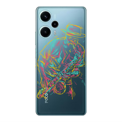 Xiaomi Poco F5 Jazz Transparent Silicone TPU Θήκη