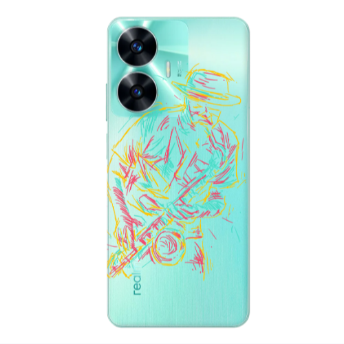 Realme C55 Jazz Transparent Silicone TPU Θήκη