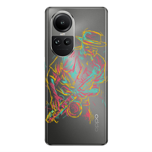 Oppo Reno10 5G Jazz Transparent Silicone TPU Θήκη