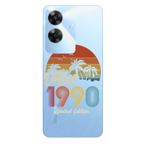 Realme Note 60 Vintage Transparent Silicone TPU Θήκη