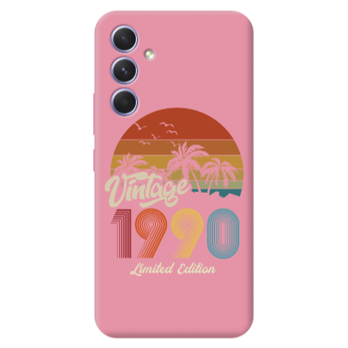 Samsung A56 Vintage Pink Colored Silicone TPU Θήκη